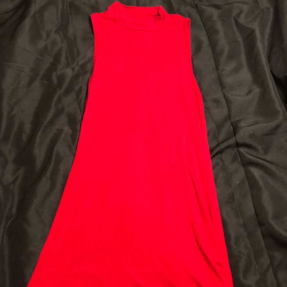 Red shift dress